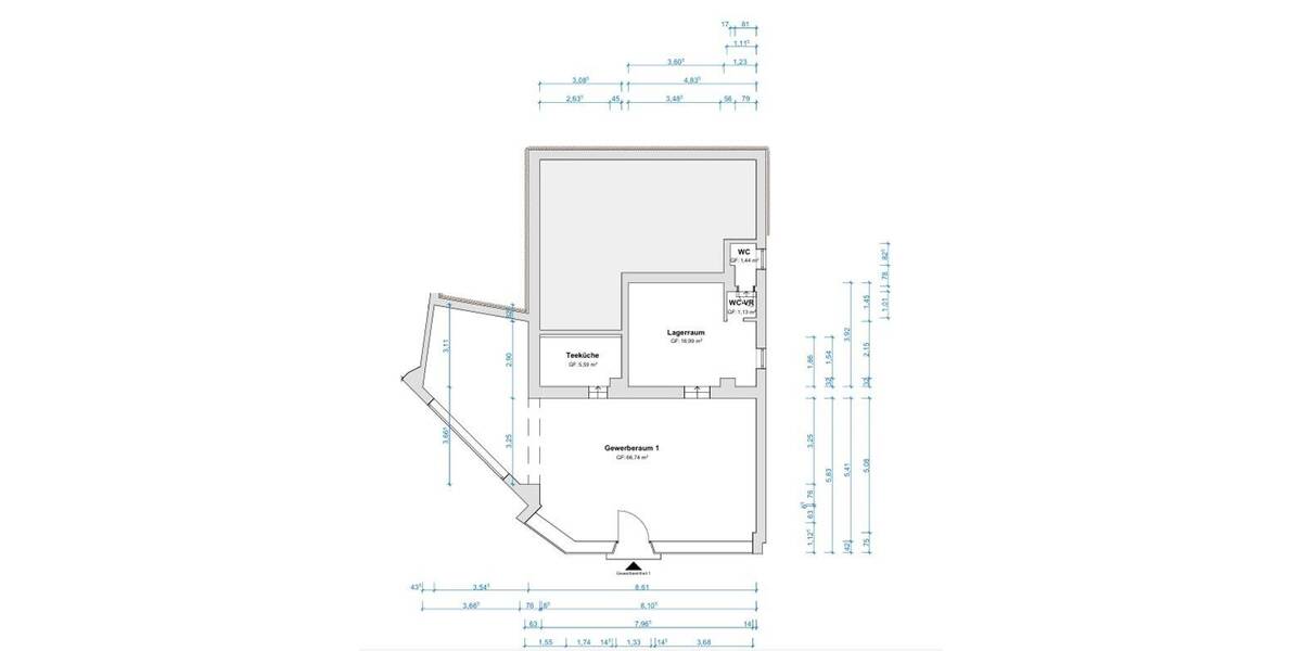 Gewerbeobjekt Hagen Berchum - 3 Zimmer, 580&euro; | Angebot:26188620