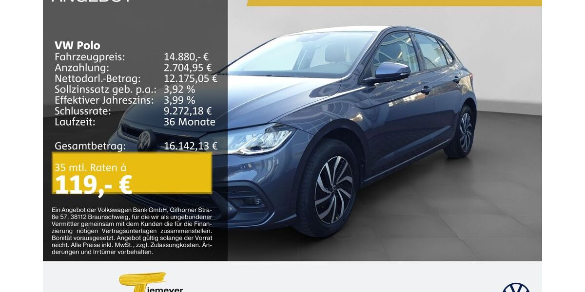 VW Polo 70.348 km 14.650 &euro; Bochum 44892