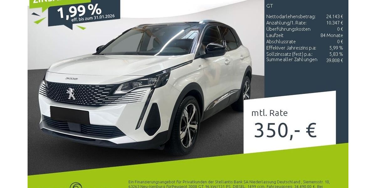 Peugeot 3008 19.961 km 31.420 &euro; Dülmen 48249