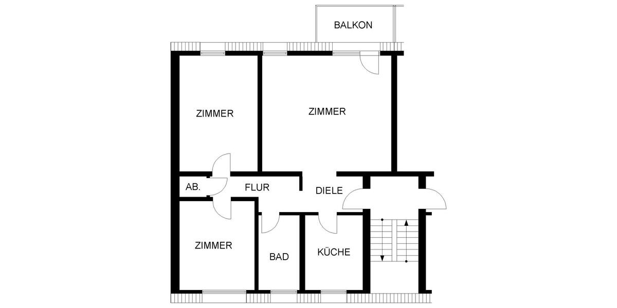 Dachgeschoßwohnung Herne Altenhöfen - 3.5 Zimmer, 83 m&sup2;, 596&euro; | Angebot:25962710