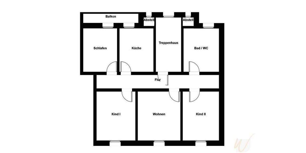 Etagenwohnung Hagen Eilpe - 4 Zimmer, 131 m&sup2;, 149.000&euro; | Angebot:25734477