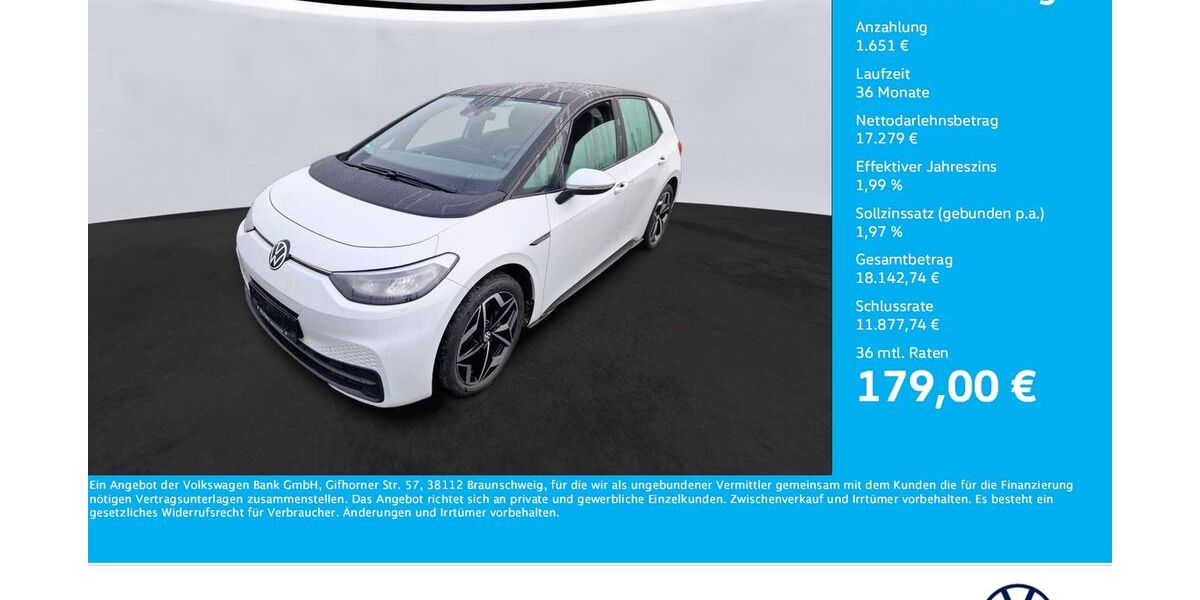 VW ID.3 39.652 km 18.930 &euro; Unna 59423
