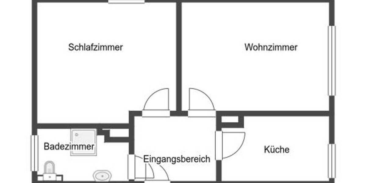 Etagenwohnung Dortmund Kirchlinde - 2 Zimmer, 44 m&sup2;, 105.000&euro; | Angebot:26258316