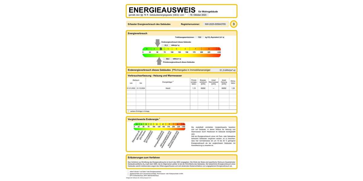 Etagenwohnung Dortmund Kirchderne - 2 Zimmer, 57 m&sup2;, 530&euro; | Angebot:26932100