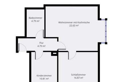Wohnung Hagen Eckesey - 3 Zimmer, 67 m&sup2;, 400&euro; | Angebot:27337002