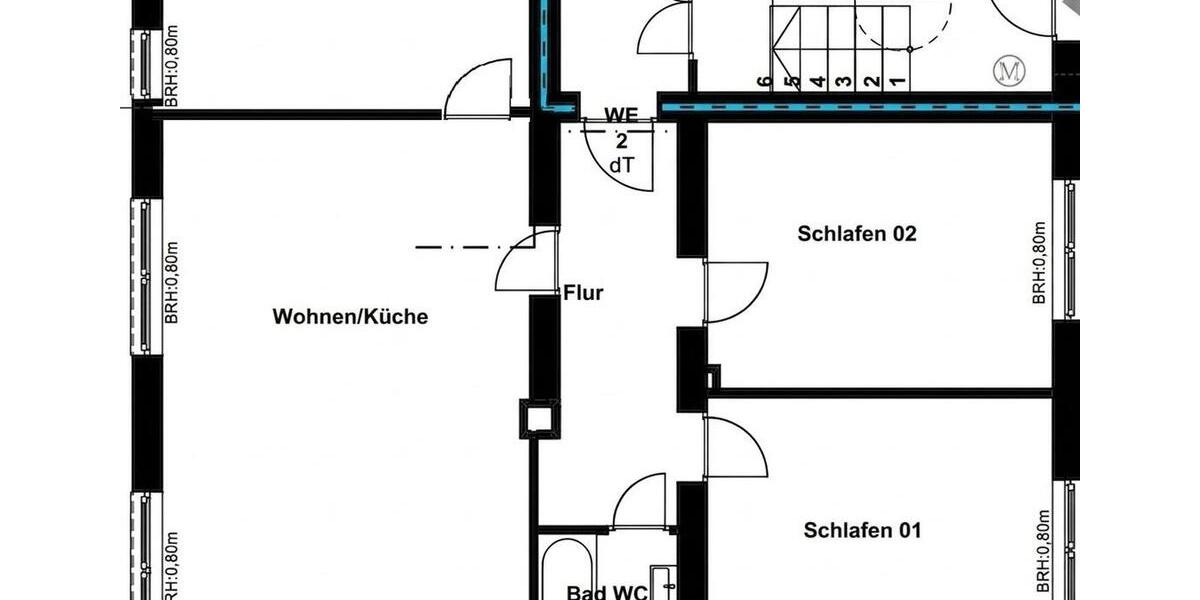 Erdgeschoßwohnung Dortmund Innenstadt Ost - 4 Zimmer, 95 m&sup2;, 1.050&euro; | Angebot:26680365