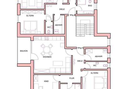 Wohnung Olfen - 3 Zimmer, 92 m&sup2;, 1.058&euro; | Angebot:26439219