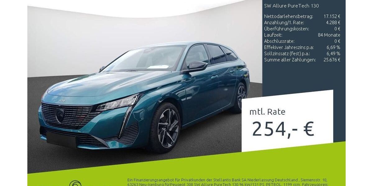 Peugeot 308 14.951 km 21.440 &euro; Dülmen 48249
