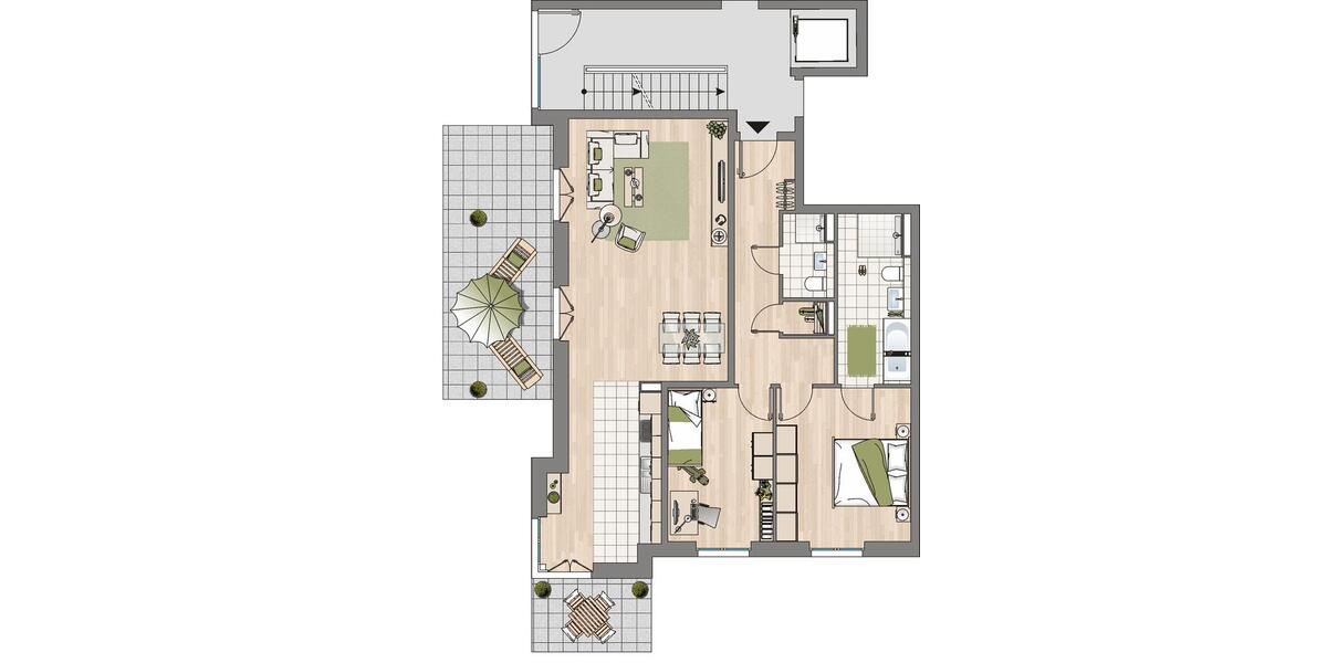 Erdgeschoßwohnung Bochum Bochum-Südwest - 3.5 Zimmer, 111 m&sup2;, 1.430&euro; | Angebot:24391338