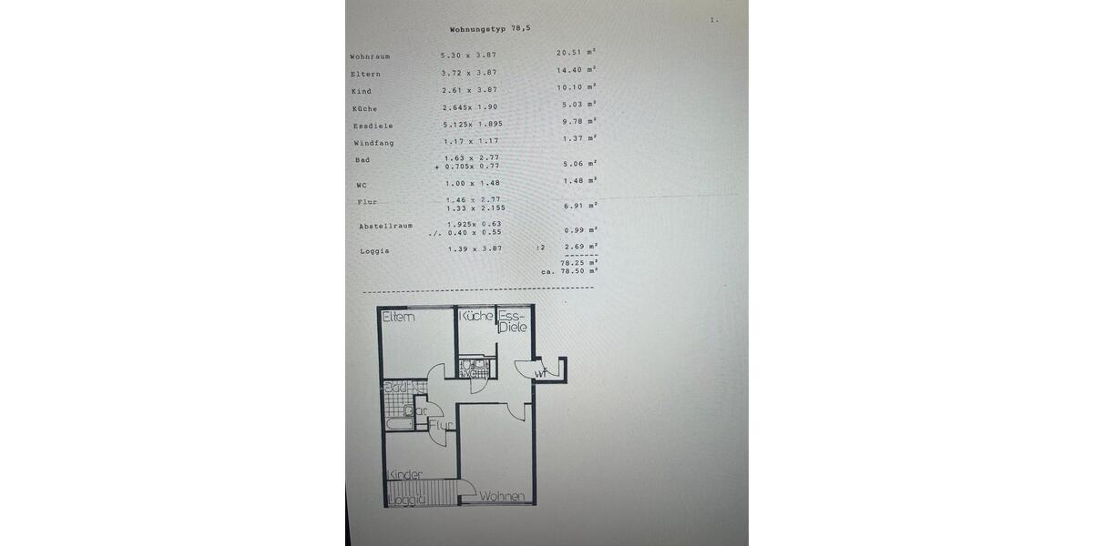 Etagenwohnung Hamm Braam-Ostwennemar - 3.5 Zimmer, 79 m&sup2;, 630&euro; | Angebot:25448296