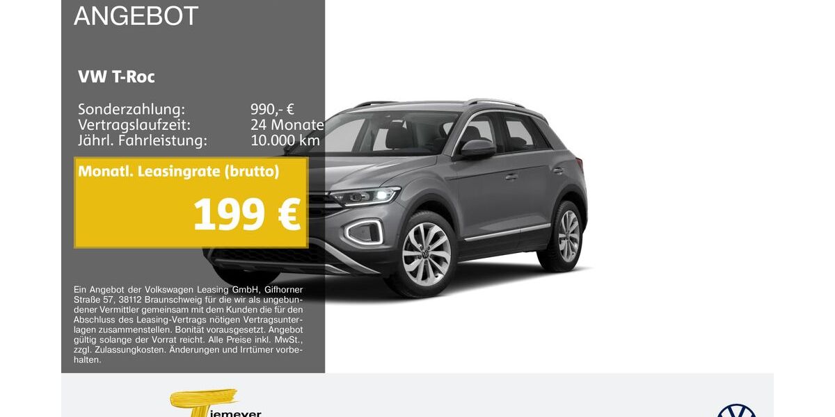 VW T-Roc 6.498 km 28.890 &euro; Bochum 44892