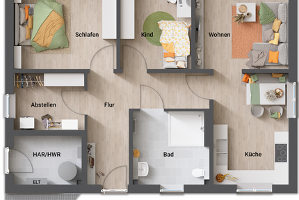 Wohnung Bochum Bochum-Südwest - 3 Zimmer, 93 m&sup2;, 509.137&euro; | Angebot:20197386