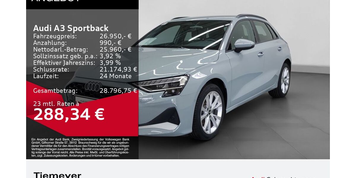 Audi A3 6.776 km 26.490 &euro; Bochum 44809