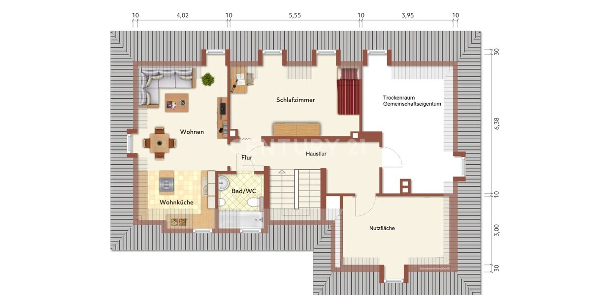 Klein aber Oho - Eigentumswohnung mit separater Nutzfläche - Dachgeschoßwohnung Dortmund - Westrich Westrich | Angebot:10160847