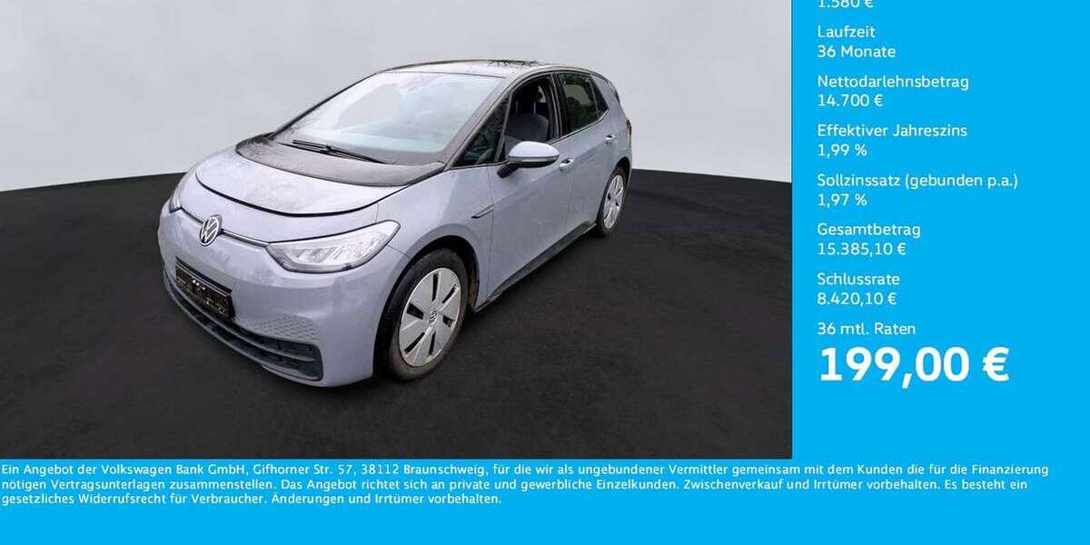 VW ID.3 42.337 km 16.280 &euro; Unna 59423