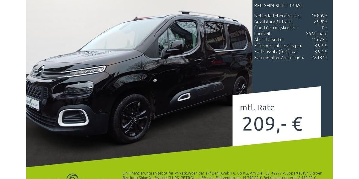 Citroen Berlingo 80.072 km 19.689 &euro; Dortmund 44263