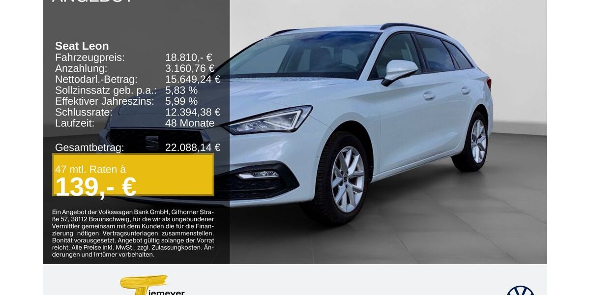 Seat Leon 62.500 km 17.880 &euro; Herne 44653