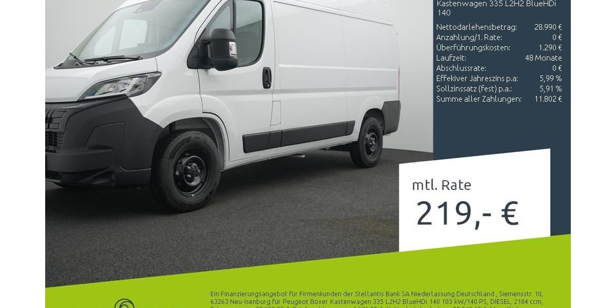 Peugeot Boxer 1.500 km 27.770 &euro; Dülmen 48249