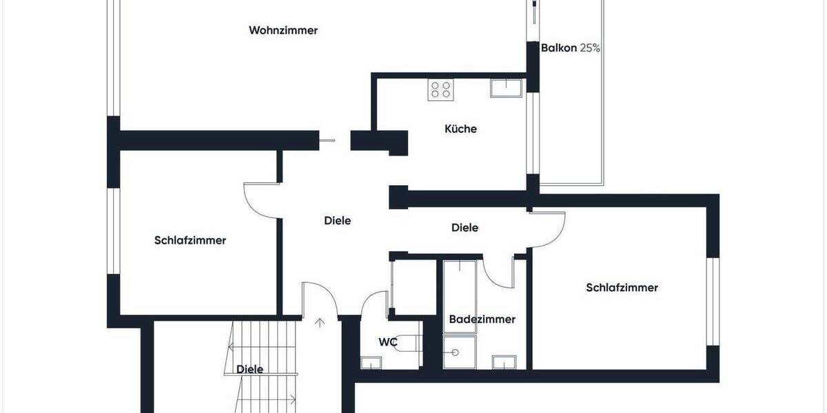 Etagenwohnung Bergkamen Rünthe - 3 Zimmer, 89 m&sup2;, 155.000&euro; | Angebot:26258708