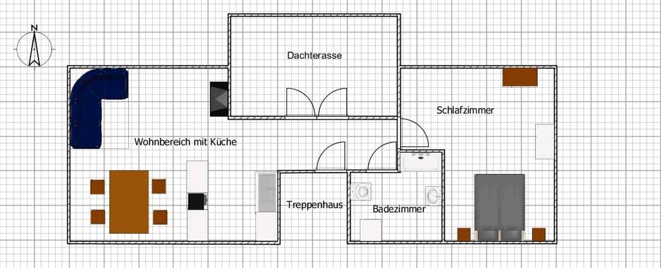 Dachgeschoßwohnung Herne Sodingen - 2 Zimmer, 80 m&sup2;, 600&euro; | Angebot:26551131