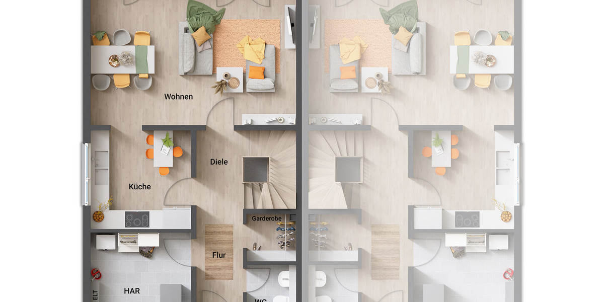 Mehrfamilienhaus, Wohnhaus Marl Hamm - 4 Zimmer, 128 m&sup2;, 401.490&euro; | Angebot:25676167