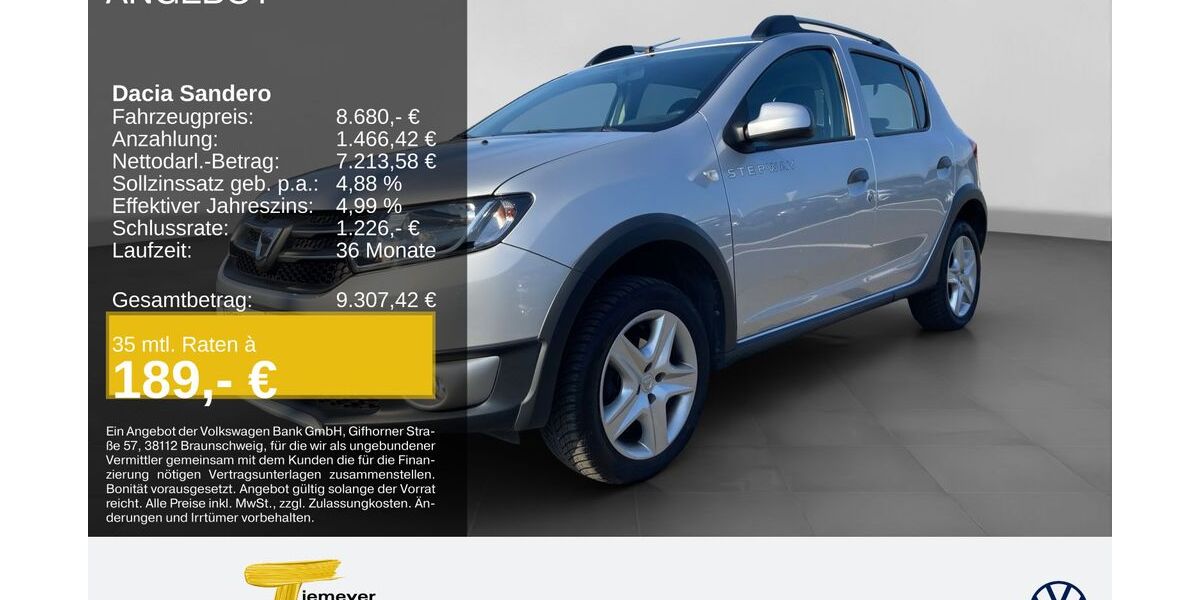Dacia Sandero 85.581 km 8.280 &euro; Bochum 44892