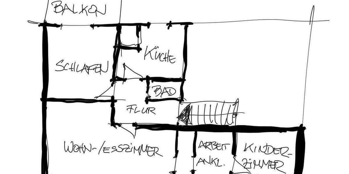 Etagenwohnung Witten Mitte - 3 Zimmer, 90 m&sup2;, 790&euro; | Angebot:25716417
