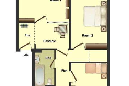 Wohnung Hamm Dasbeck - 3 Zimmer, 72 m&sup2;, 499&euro; | Angebot:26098246