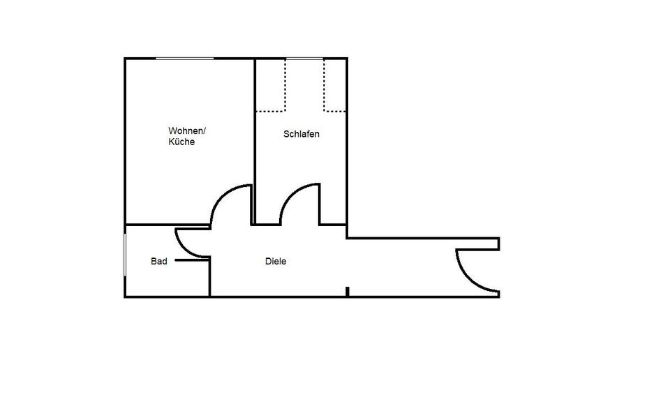 Etagenwohnung Herne Sodingen - 2 Zimmer, 44 m&sup2;, 75.000&euro; | Angebot:26088738