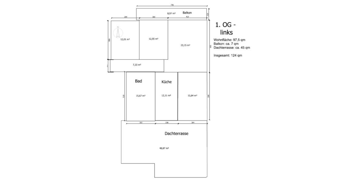Etagenwohnung Schwerte - 4 Zimmer, 125 m&sup2;, 1.100&euro; | Angebot:26201619