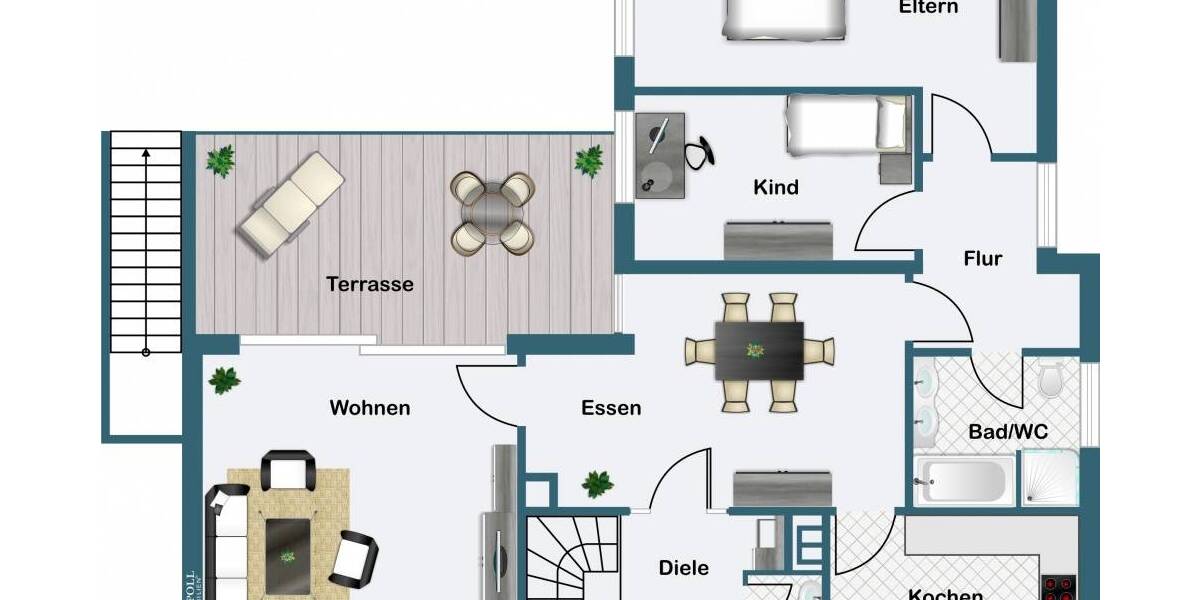 Bungalow Dortmund Husen - 3 Zimmer, 101 m&sup2;, 495.000&euro; | Angebot:26290637