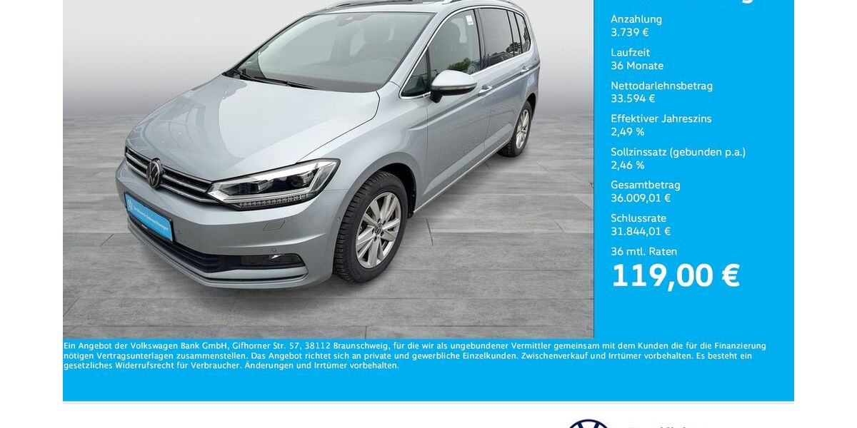 VW Touran 15.566 km 37.333 &euro; Dortmund 44141