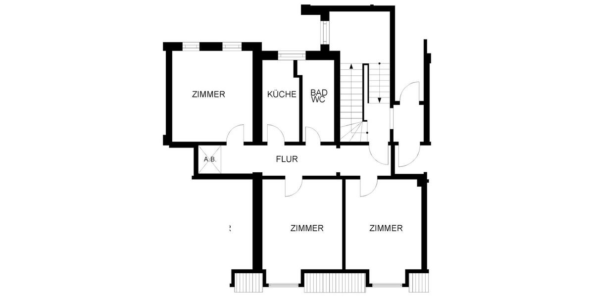 Etagenwohnung Herne - 3.5 Zimmer, 79 m&sup2;, 516&euro; | Angebot:24256891