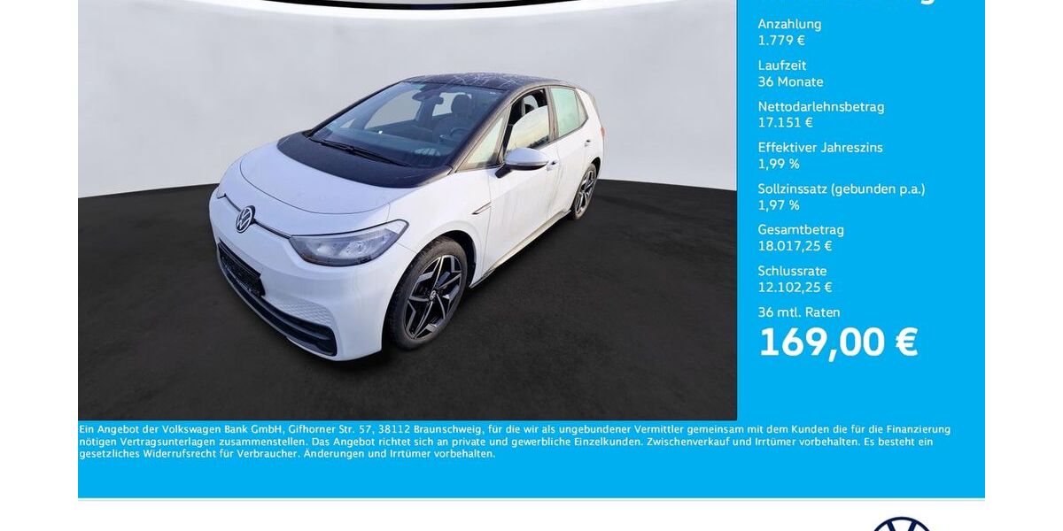 VW ID.3 34.428 km 18.930 &euro; Unna 59423