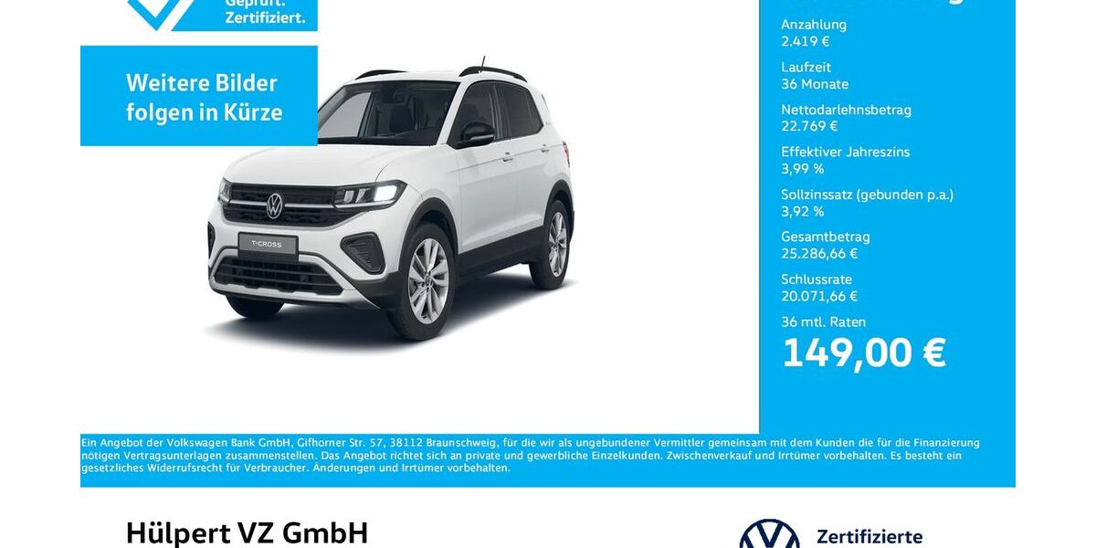 VW T-Cross 12.043 km 24.888 &euro; Dortmund 44379