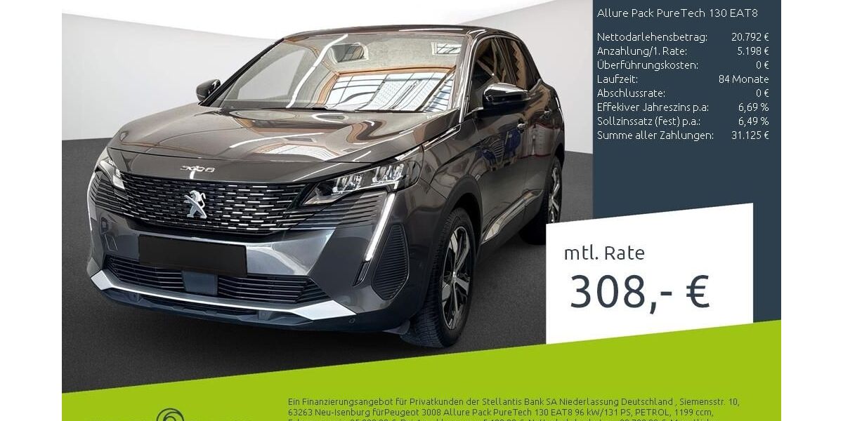 Peugeot 3008 50.019 km 25.990 &euro; Dülmen 48249