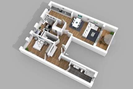 Wohnung Dortmund Brackel - 3 Zimmer, 118 m&sup2;, 1.481&euro; | Angebot:26291403