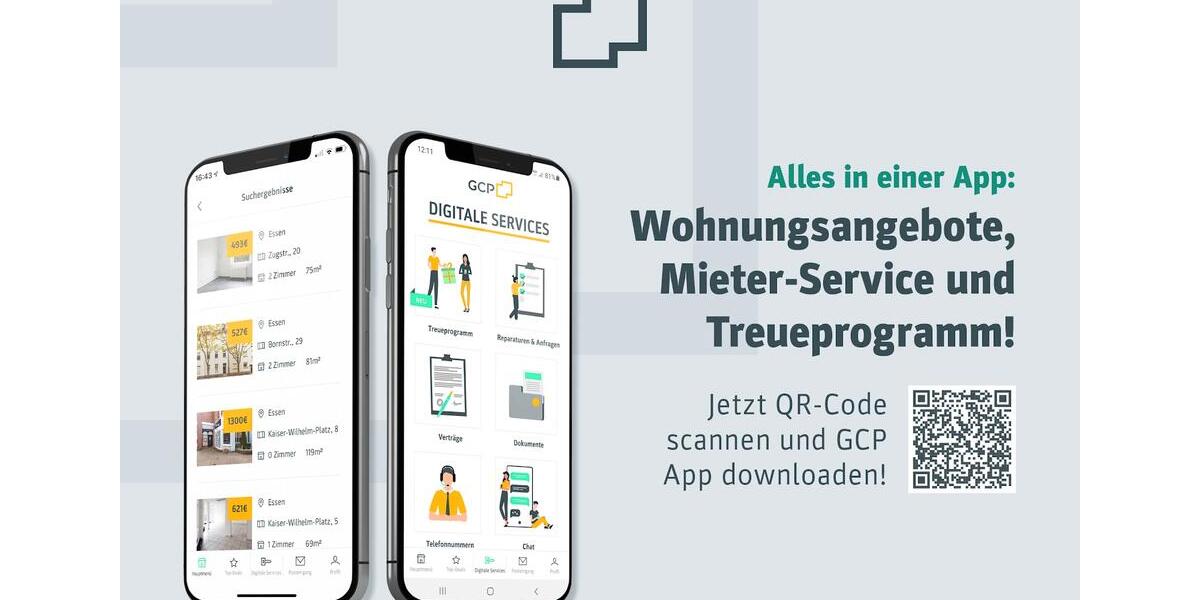 Etagenwohnung Recklinghausen Grullbad - 2 Zimmer, 52 m&sup2;, 426&euro; | Angebot:26676295