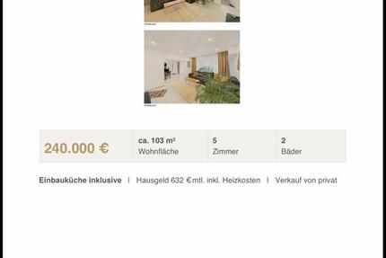 Wohnung Bochum Querenburg - 5 Zimmer, 103 m&sup2;, 240.000&euro; | Angebot:27263706