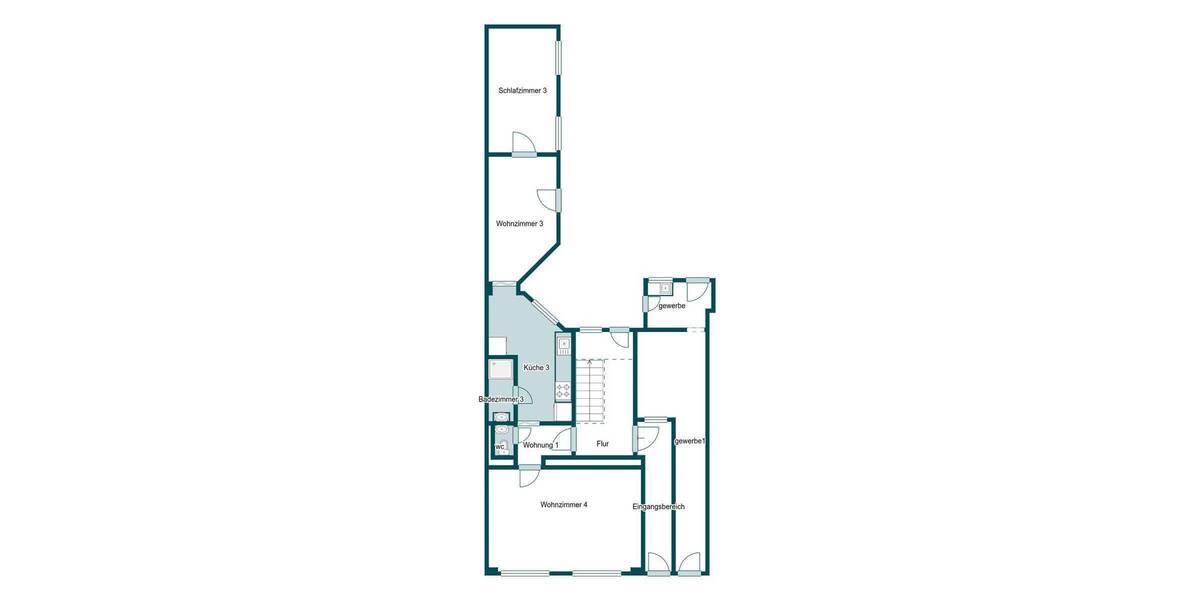 Mehrfamilienhaus, Wohnhaus Dortmund Mitte - 1 Zimmer, 283 m&sup2;, 395.000&euro; | Angebot:26259226