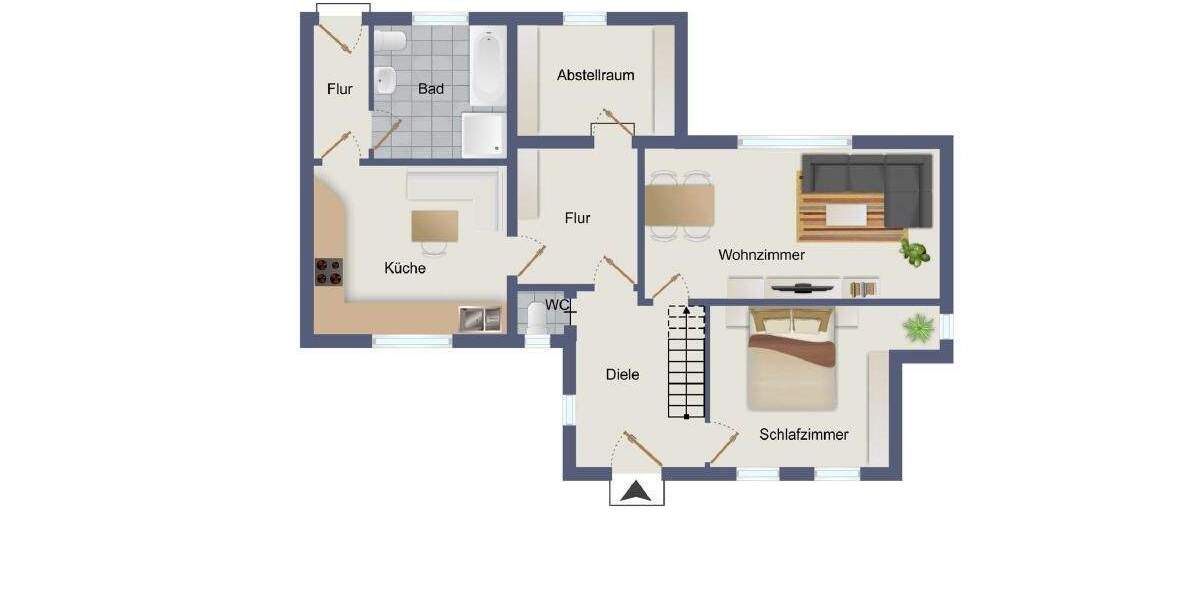 Einfamilienhaus Hamm Bockum-Hövel - 3 Zimmer, 97 m&sup2;, 269.000&euro; | Angebot:25663000