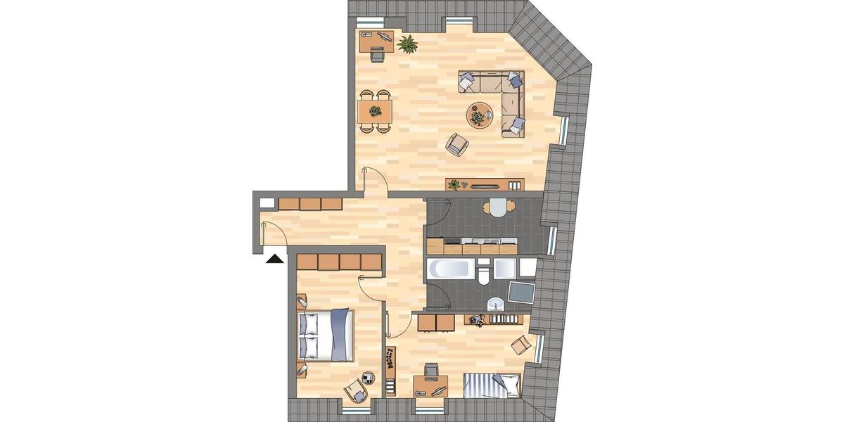 Etagenwohnung Dortmund Hombruch - 3 Zimmer, 81 m&sup2;, 660&euro; | Angebot:24152208