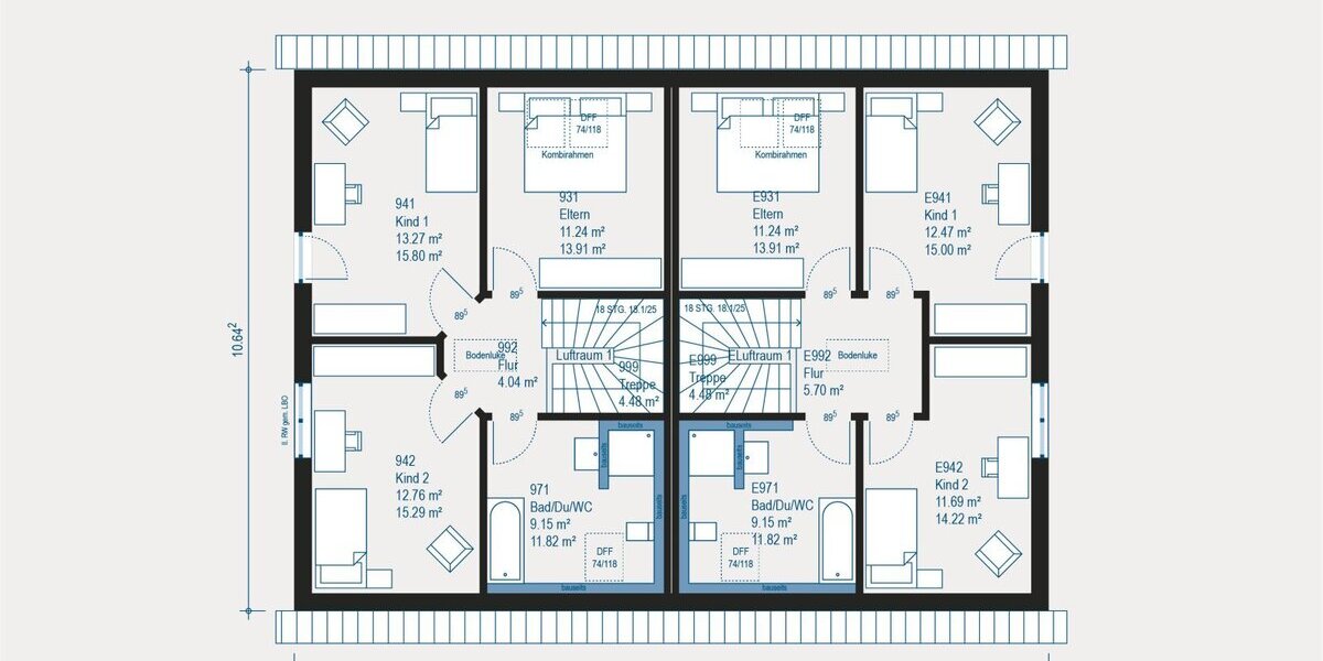 Moderne Doppelhaushälfte: Ihr individuell gestaltbares Zuhause mit KfW55-Standard - Doppelhaushälfte Wetter (Ruhr) | Angebot:27642571