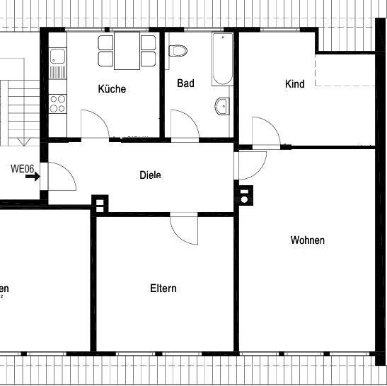 Etagenwohnung Recklinghausen Grullbad - 3 Zimmer, 89 m&sup2;, 725&euro; | Angebot:26700830
