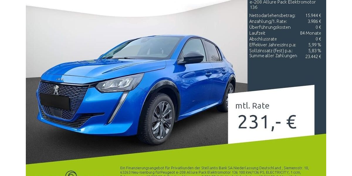 Peugeot 208 23.352 km 19.930 &euro; Dülmen 48249