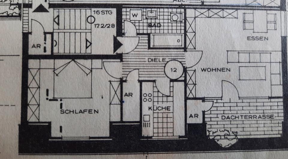 Dachgeschoßwohnung Hagen Hagen-Mitte - 2 Zimmer, 64 m&sup2;, 139.000&euro; | Angebot:26014637