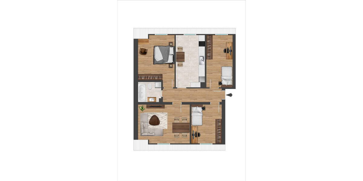 Etagenwohnung Dülmen Buldern - 4 Zimmer, 85 m&sup2;, 188.012&euro; | Angebot:26080538