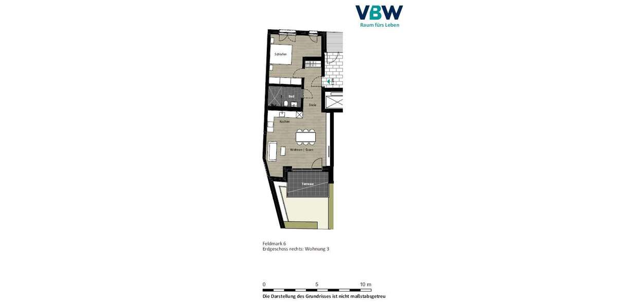 Etagenwohnung Bochum Altenbochum - 2 Zimmer, 65 m&sup2;, 469&euro; | Angebot:26018526