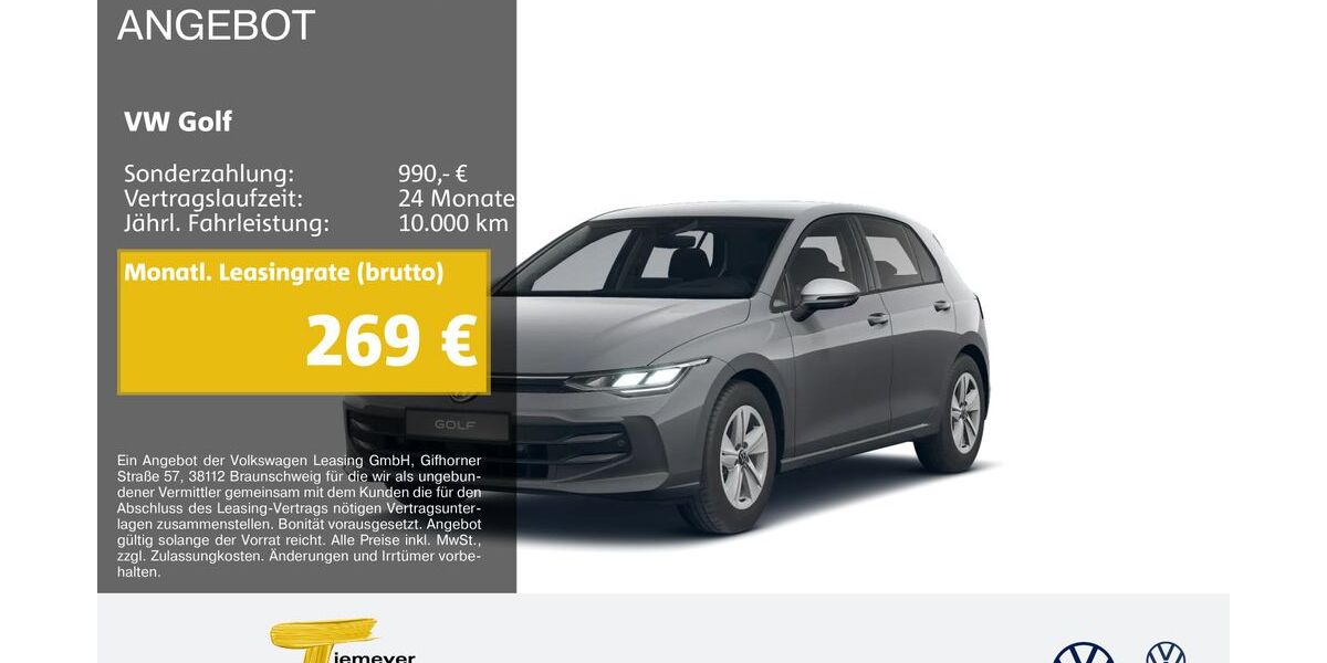 VW Golf 2.207 km 23.450 &euro; Marl 45770