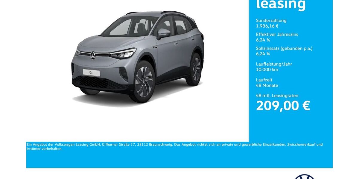 VW ID.4 27.950 km 23.166 &euro; Unna 59423